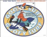 Antigua 1999 Disney/ Goofy/ Mickey 70th/ Surfing/ Sports/ Cartoons/ Animation 1v m/s (b1605y)