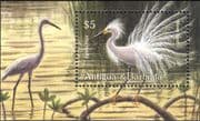 Antigua 2002 Snowy Egret/ Birds/ Nature/ Wildlife/ Conservation 1v m/s (b4525a)