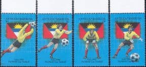 Antigua & Barbuda 1990  Football/ Sports/ Games/ World Cup/ WC/ Soccer  4v set  (n46681)