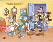 Antigua & Barbuda 1990 ILY/ Literacy/ Disney/ Mickey/ Donald/ Cartoons/ Animation 1v m/s (b4165e)