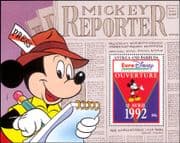 Antigua & Barbuda 1993 Euro Disney/ Cartoons/ Animation/ Mickey/ Newspaper 1v m/s (b1480p)
