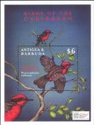 Antigua & Barbuda 2000 Flycatcher/ Birds/ Nature/ Wildlife/ StampEx 1v m/s (b1574f)