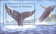 Antigua & Barbuda 2002 Whales/ Marine Animals/ Nature/ Wildlife 1v m/s (b5640d)