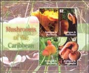 Antigua & Barbuda 2007 Fungi/ Mushrooms/ Nature/ Plants 4v m/s (n26367)