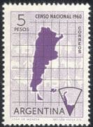 Argentina 1960 Census/ Map/ Cattle/ Antarctic/ People/ Animation 1v (n26655)