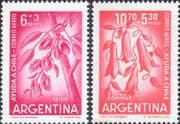 Argentina 1960 Flowers/ Plants/ Nature/ Earthquake Relief Fund 2v set (n39659b)