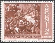 Argentina 1961 Ships/ Boats/ Exports/ Trade/ Commerce/ Transport/ Harbour/ Port/ Art 1v (n44494)