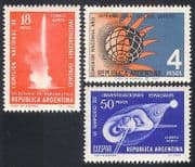 Argentina 1965 Quiet Sun / Rocket / Science / Solar 3v set (n27391)