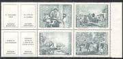 Argentina 1966 Art / Paintings / Artists / Horses / Boats / Transport 4v blk + lbl n39626