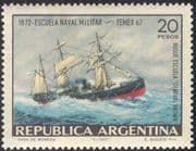 Argentina 1967 Cadet Ship "General Brown"/ Sailing Ships/ Transport/ Nautical/ Boats/ Navy/ StampEx 1v (n27428)