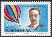 Argentina 1968 Aeronautics Week/ Aviation/ Balloon/ Airship/ Transport/ People 1v (n24217)