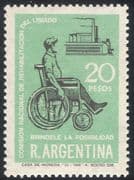 Argentina 1968 Handicapped/ Disabled/ Health/ Welfare/ Wheelchair 1v (n26760)
