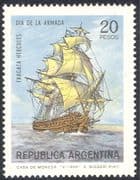 Argentina 1969 Navy Day/ Frigate/ Sailing Ship/ Nautical/ Boats/ Transport 1v (n21176)