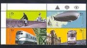Argentina 2000 Transport / Tram / Train / Zeppelin / Bicycle / Railway / Bikes 4v blk n33932