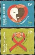 Argentina 2000 UPAEP/ AIDS Awareness Campaign/ Medical/ Health/ Welfare/ Animation 2v set (n31213)