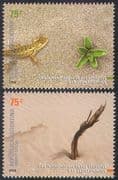 Argentina 2006 Lizard/ Iguana/ Cactus/ Cacti/ Desertification/ Environment/ Nature 2v set (n16833)