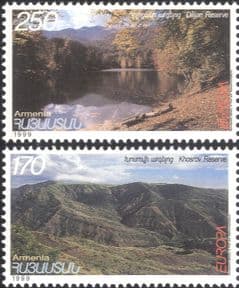 Armenia 1999 Europa/ Parks and Gardens/ Environment/ Nature/ Trees/ Mountains  2v set (ex1070)