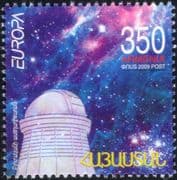 Armenia 2009 Europa/ Observatory/ Astronomy/ Stars/ Planets/ Galaxy/ Science 1v (n45108)