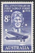 Australia 1958 Plane/ Aircraft/ Pilot/ Flight/ Aviation/ History/ Transport 1v (n33257)