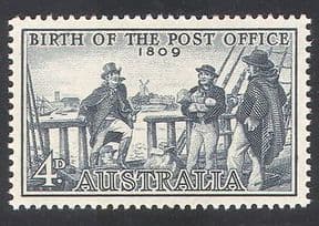 Australia 1959 Ship/ Windmill/ Post Office/  Mail/  Boats/  Transport/  Sailors 1v n30449