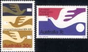 Australia 1974 UPU/ Universal Postal Union/ Communication/ Birds 2v set (n46178)