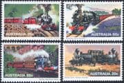 Australia 1979  Trains/ Steam Engines/ Locomotives/ Railways  4v set  (n15877a)