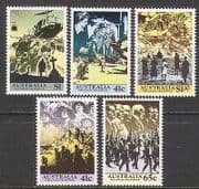 Australia 1990 ANZAC / Planes / Helicopter / Ship 5v (n22477)