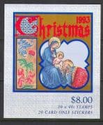 Australia 1993 Christmas / Greetings 20v bklt (n20348)