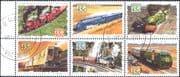 Australia 1993  Trains/ Steam Engines/ Railways/ Transport   6v VFU block   (n15876)