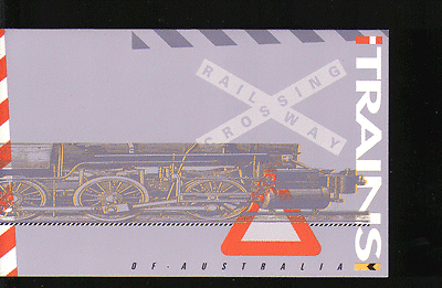 Australia 1993 TRAINS / Steam Trains 6v Pres Pack :n14502