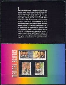 Australia 1995 Medical  /  Health  /  Scientists 4v Pack n31043