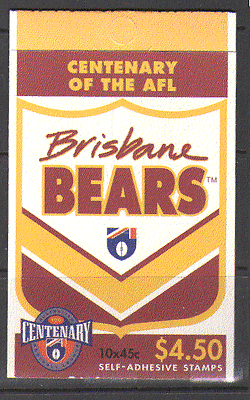 Australia 1996 FOOTBALL - BEARS bklt ref:n15334
