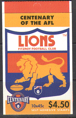 Australia 1996 FOOTBALL - Lions bklt ref:n15330