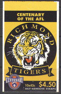 Australia 1996 FOOTBALL - TIGERS bklt ref:n15341