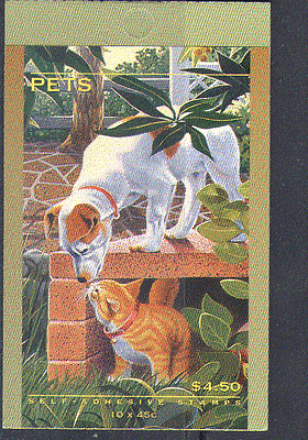 Australia 1996 Pets  /  Cats  /  Dogs  /  Animals 10v bklt (n14745)