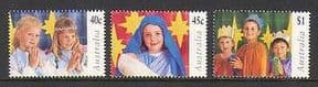 Australia 1997 Christmas  /  Children  /  Nativity 3v (n20341)