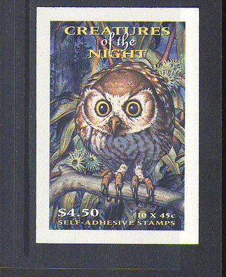 Australia 1997 OWLS  /  Nocturnal Creatures 10v bklt n14744