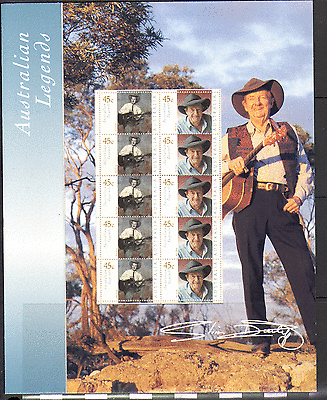 Australia 2001 Legends / Slim Dusty 10v Pres Pack n15470