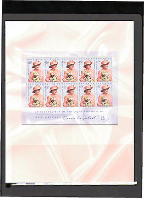 Australia 2001 QE II / 75th Birthday 10v Pres Pack n15468