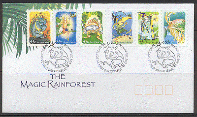 Australia 2002 Magical / Insects / Fairies 6v on FDC s1967