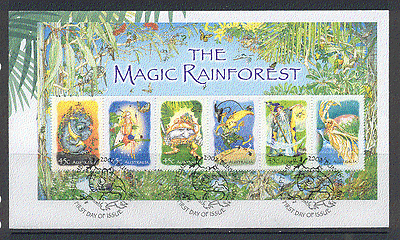Australia 2002 Magical  /  Insects  /  Fairies m  /  s FDC s1969
