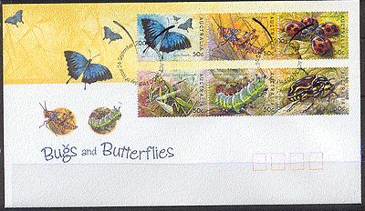 Australia 2003 Bug N Butterflies / Insects 6v FDC s5921