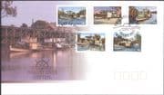 Australia 2003 Murray River Shipping 150th/ Paddle-steamers/ Boats/ Ships/ Transport/ Business/ Commerce 5v set s/a FDC (s5072)