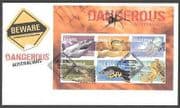 Australia 2006 Crocodile / Snake / Shark 6v m / s FDC n16440