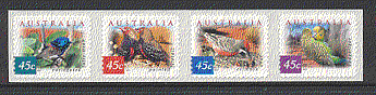 Australia Birds 4v s / a strip ref:b1843
