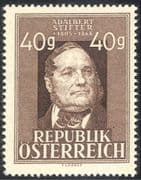 Austria 1947 Adalbert Stifter/ Poet/ Poetry/ Writers/ Books/ Literature 1v (n43118)