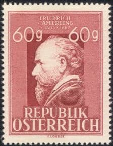 Austria 1947 Friedrich Amerling/ Painter/ Artist/ Art/ People/ Paintings 1v (at1097a)
