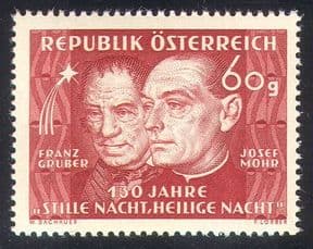 Austria 1948 Christmas/ Carols/ Music/ Mohr/ Gruber/ Composers/ People 1v (n38637)