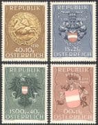 Austria 1949 Coat-of-Arms/ Heraldry/ Eagles/Knight/ Horses/ Royal Seal/ Welfare Fund 4v set (n42230)