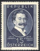 Austria 1949 Strauss the Younger Music/ Composers/ Waltz/ Dance/ Dancing/ People 1v (n43104)